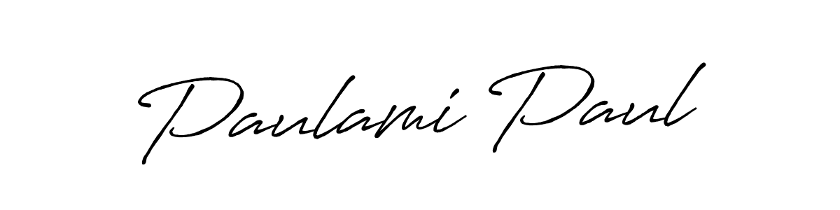 How to make Paulami Paul signature? Antro_Vectra_Bolder is a professional autograph style. Create handwritten signature for Paulami Paul name. Paulami Paul signature style 7 images and pictures png