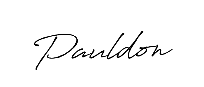 Use a signature maker to create a handwritten signature online. With this signature software, you can design (Antro_Vectra_Bolder) your own signature for name Pauldon. Pauldon signature style 7 images and pictures png