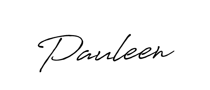 How to make Pauleen name signature. Use Antro_Vectra_Bolder style for creating short signs online. This is the latest handwritten sign. Pauleen signature style 7 images and pictures png