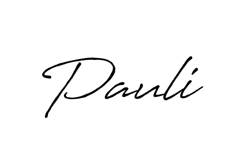 How to make Pauli signature? Antro_Vectra_Bolder is a professional autograph style. Create handwritten signature for Pauli name. Pauli signature style 7 images and pictures png