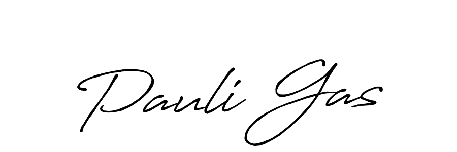 Make a beautiful signature design for name Pauli Gas. With this signature (Antro_Vectra_Bolder) style, you can create a handwritten signature for free. Pauli Gas signature style 7 images and pictures png