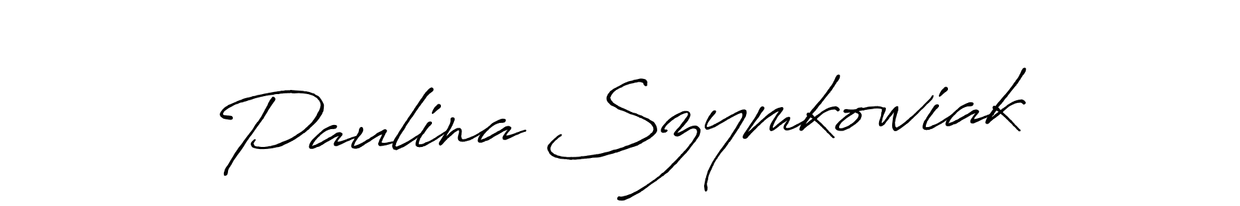 Best and Professional Signature Style for Paulina Szymkowiak. Antro_Vectra_Bolder Best Signature Style Collection. Paulina Szymkowiak signature style 7 images and pictures png