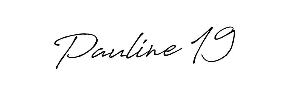 How to make Pauline 19 signature? Antro_Vectra_Bolder is a professional autograph style. Create handwritten signature for Pauline 19 name. Pauline 19 signature style 7 images and pictures png