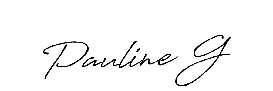 Also You can easily find your signature by using the search form. We will create Pauline G name handwritten signature images for you free of cost using Antro_Vectra_Bolder sign style. Pauline G signature style 7 images and pictures png