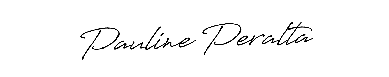 Create a beautiful signature design for name Pauline Peralta. With this signature (Antro_Vectra_Bolder) fonts, you can make a handwritten signature for free. Pauline Peralta signature style 7 images and pictures png