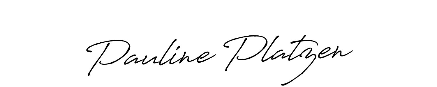 Make a beautiful signature design for name Pauline Platzen. With this signature (Antro_Vectra_Bolder) style, you can create a handwritten signature for free. Pauline Platzen signature style 7 images and pictures png