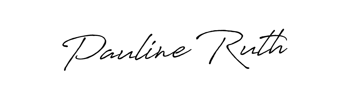 Also we have Pauline Ruth name is the best signature style. Create professional handwritten signature collection using Antro_Vectra_Bolder autograph style. Pauline Ruth signature style 7 images and pictures png