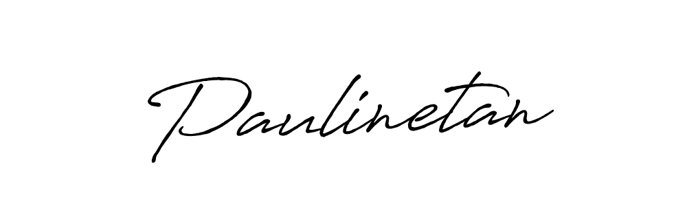Create a beautiful signature design for name Paulinetan. With this signature (Antro_Vectra_Bolder) fonts, you can make a handwritten signature for free. Paulinetan signature style 7 images and pictures png