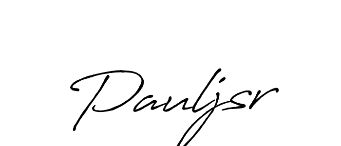 How to make Pauljsr name signature. Use Antro_Vectra_Bolder style for creating short signs online. This is the latest handwritten sign. Pauljsr signature style 7 images and pictures png