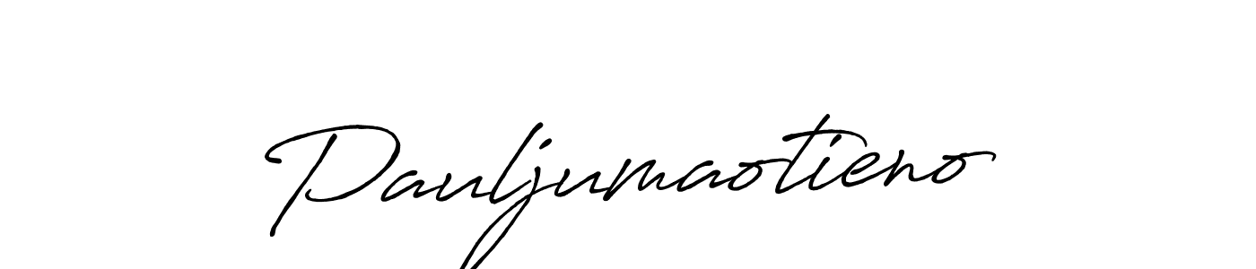 Design your own signature with our free online signature maker. With this signature software, you can create a handwritten (Antro_Vectra_Bolder) signature for name Pauljumaotieno. Pauljumaotieno signature style 7 images and pictures png