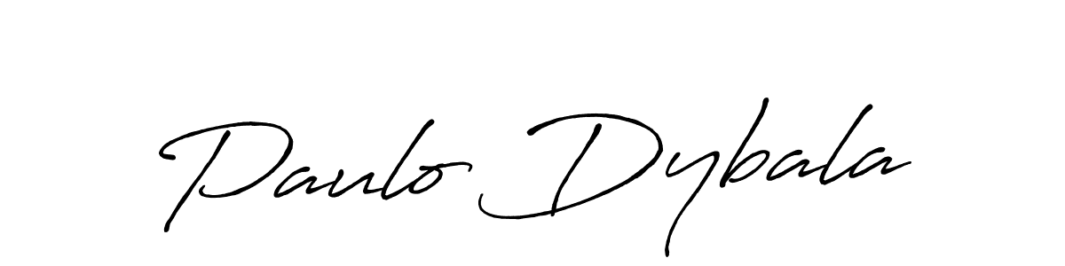 How to make Paulo Dybala name signature. Use Antro_Vectra_Bolder style for creating short signs online. This is the latest handwritten sign. Paulo Dybala signature style 7 images and pictures png