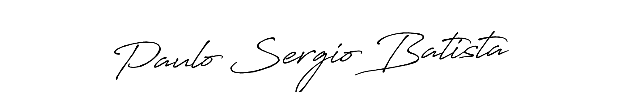 The best way (Antro_Vectra_Bolder) to make a short signature is to pick only two or three words in your name. The name Paulo Sergio Batista include a total of six letters. For converting this name. Paulo Sergio Batista signature style 7 images and pictures png