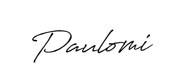 It looks lik you need a new signature style for name Paulomi. Design unique handwritten (Antro_Vectra_Bolder) signature with our free signature maker in just a few clicks. Paulomi signature style 7 images and pictures png