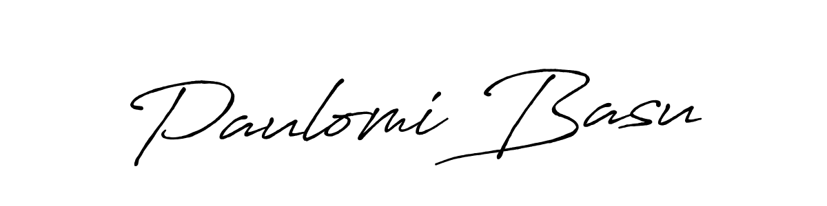 Use a signature maker to create a handwritten signature online. With this signature software, you can design (Antro_Vectra_Bolder) your own signature for name Paulomi Basu. Paulomi Basu signature style 7 images and pictures png