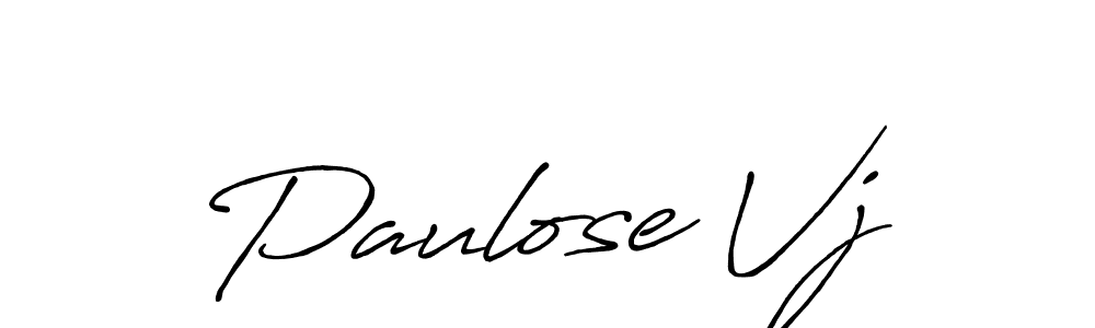 Also we have Paulose Vj name is the best signature style. Create professional handwritten signature collection using Antro_Vectra_Bolder autograph style. Paulose Vj signature style 7 images and pictures png