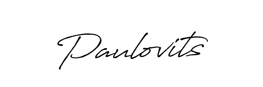 How to Draw Paulovits signature style? Antro_Vectra_Bolder is a latest design signature styles for name Paulovits. Paulovits signature style 7 images and pictures png