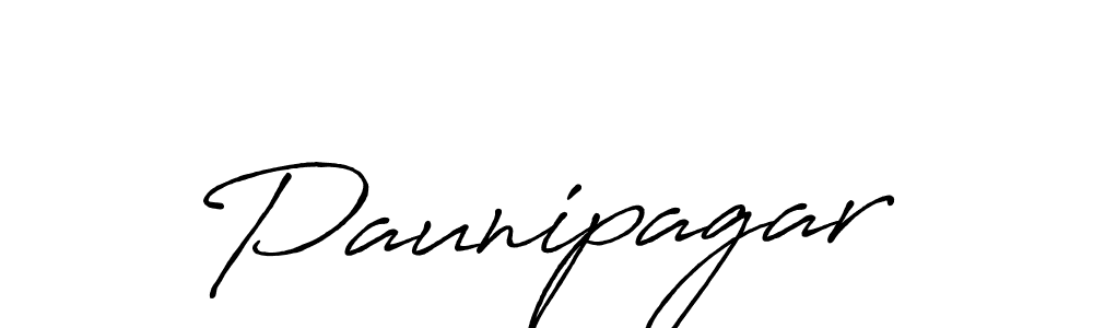 Paunipagar stylish signature style. Best Handwritten Sign (Antro_Vectra_Bolder) for my name. Handwritten Signature Collection Ideas for my name Paunipagar. Paunipagar signature style 7 images and pictures png