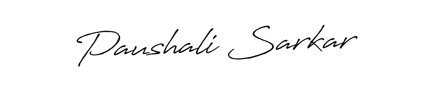 Paushali Sarkar stylish signature style. Best Handwritten Sign (Antro_Vectra_Bolder) for my name. Handwritten Signature Collection Ideas for my name Paushali Sarkar. Paushali Sarkar signature style 7 images and pictures png