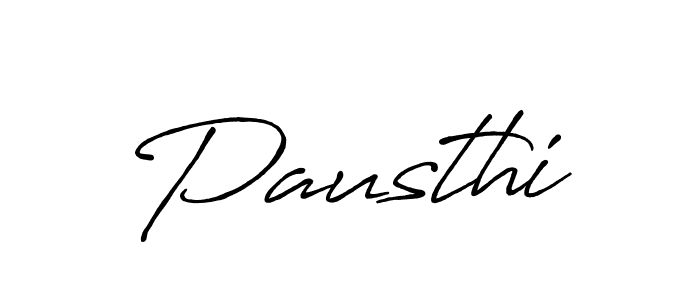 Design your own signature with our free online signature maker. With this signature software, you can create a handwritten (Antro_Vectra_Bolder) signature for name Pausthi. Pausthi signature style 7 images and pictures png