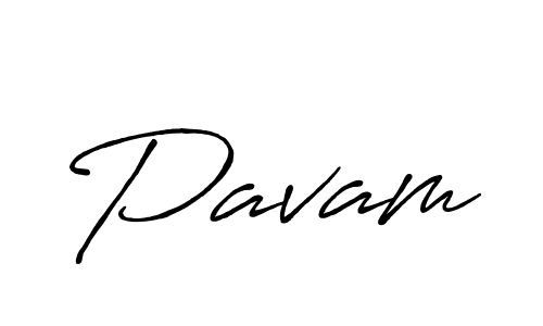 Use a signature maker to create a handwritten signature online. With this signature software, you can design (Antro_Vectra_Bolder) your own signature for name Pavam. Pavam signature style 7 images and pictures png