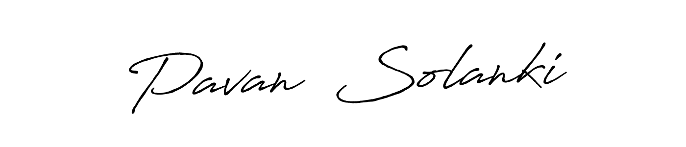 Use a signature maker to create a handwritten signature online. With this signature software, you can design (Antro_Vectra_Bolder) your own signature for name Pavan  Solanki. Pavan  Solanki signature style 7 images and pictures png