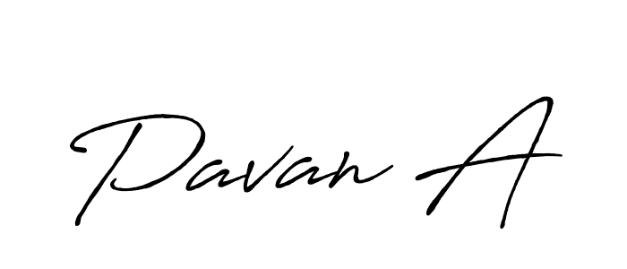 It looks lik you need a new signature style for name Pavan A. Design unique handwritten (Antro_Vectra_Bolder) signature with our free signature maker in just a few clicks. Pavan A signature style 7 images and pictures png