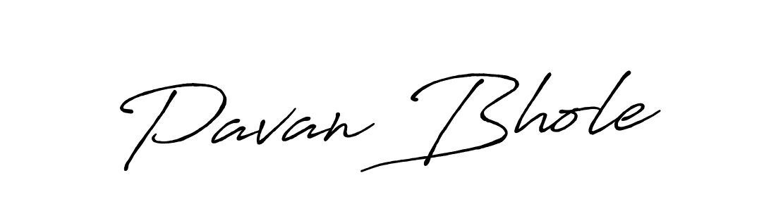 Create a beautiful signature design for name Pavan Bhole. With this signature (Antro_Vectra_Bolder) fonts, you can make a handwritten signature for free. Pavan Bhole signature style 7 images and pictures png