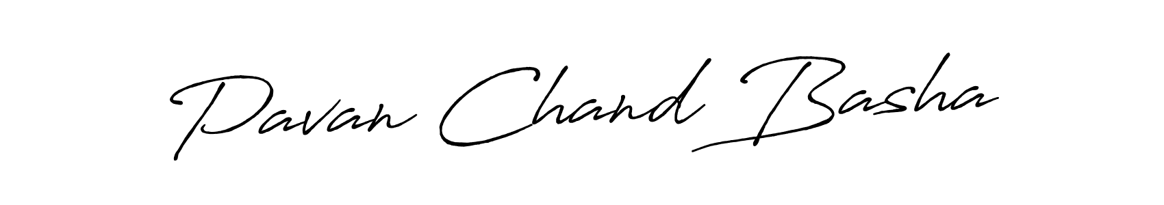 Design your own signature with our free online signature maker. With this signature software, you can create a handwritten (Antro_Vectra_Bolder) signature for name Pavan Chand Basha. Pavan Chand Basha signature style 7 images and pictures png