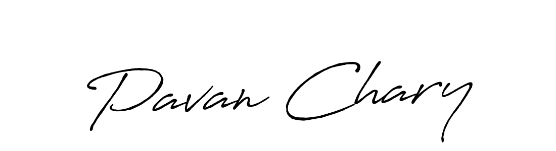 Design your own signature with our free online signature maker. With this signature software, you can create a handwritten (Antro_Vectra_Bolder) signature for name Pavan Chary. Pavan Chary signature style 7 images and pictures png