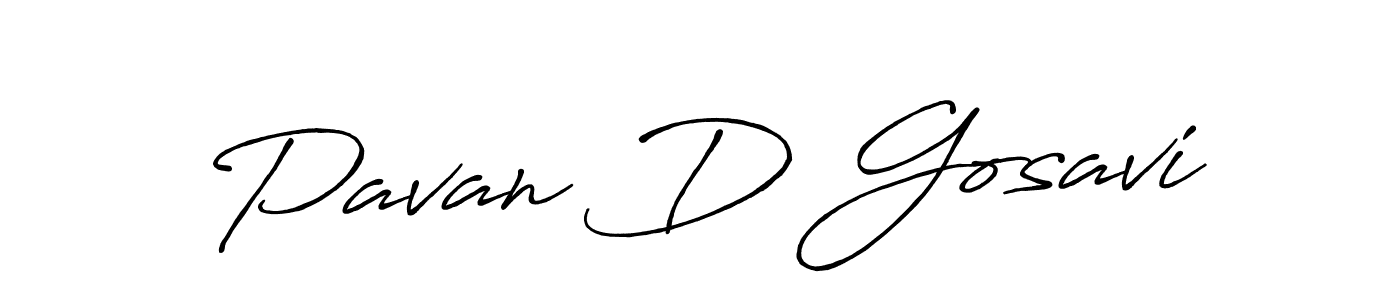Also we have Pavan D Gosavi name is the best signature style. Create professional handwritten signature collection using Antro_Vectra_Bolder autograph style. Pavan D Gosavi signature style 7 images and pictures png