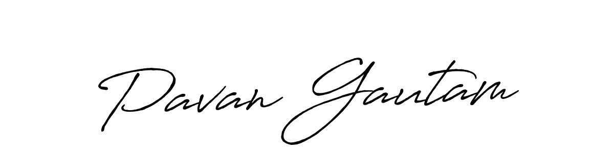 Make a short Pavan Gautam signature style. Manage your documents anywhere anytime using Antro_Vectra_Bolder. Create and add eSignatures, submit forms, share and send files easily. Pavan Gautam signature style 7 images and pictures png