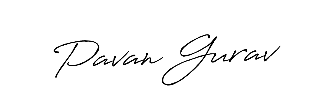 Design your own signature with our free online signature maker. With this signature software, you can create a handwritten (Antro_Vectra_Bolder) signature for name Pavan Gurav. Pavan Gurav signature style 7 images and pictures png