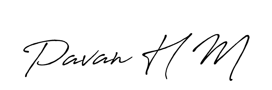 Make a beautiful signature design for name Pavan H M. Use this online signature maker to create a handwritten signature for free. Pavan H M signature style 7 images and pictures png