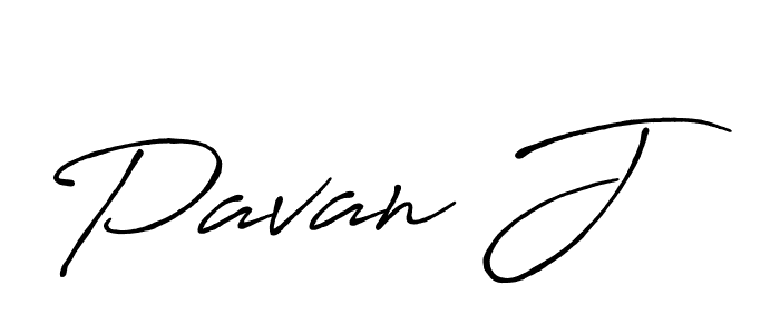 The best way (Antro_Vectra_Bolder) to make a short signature is to pick only two or three words in your name. The name Pavan J include a total of six letters. For converting this name. Pavan J signature style 7 images and pictures png