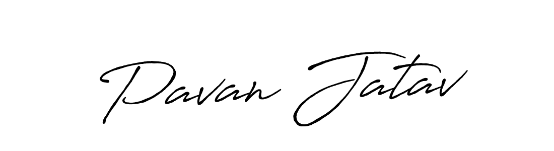 Use a signature maker to create a handwritten signature online. With this signature software, you can design (Antro_Vectra_Bolder) your own signature for name Pavan Jatav. Pavan Jatav signature style 7 images and pictures png