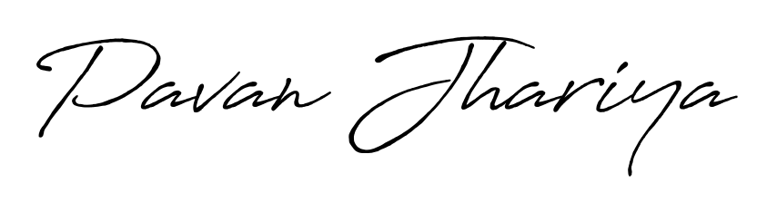 Discover how Pavan Jhariya looks in an executive cursive font (Antro_Vectra_Bolder). Perfect for legal documents, invoices, and certificates. Pavan Jhariya signature style 7 images and pictures png