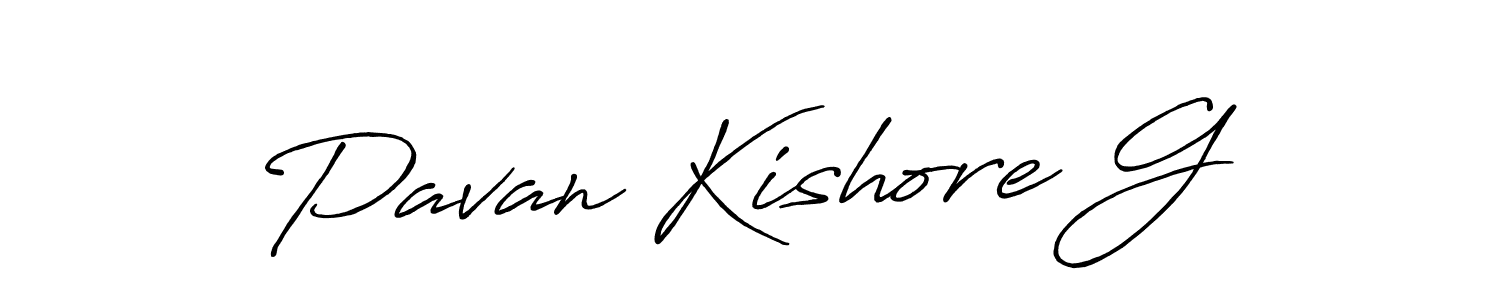 The best way (Antro_Vectra_Bolder) to make a short signature is to pick only two or three words in your name. The name Pavan Kishore G include a total of six letters. For converting this name. Pavan Kishore G signature style 7 images and pictures png