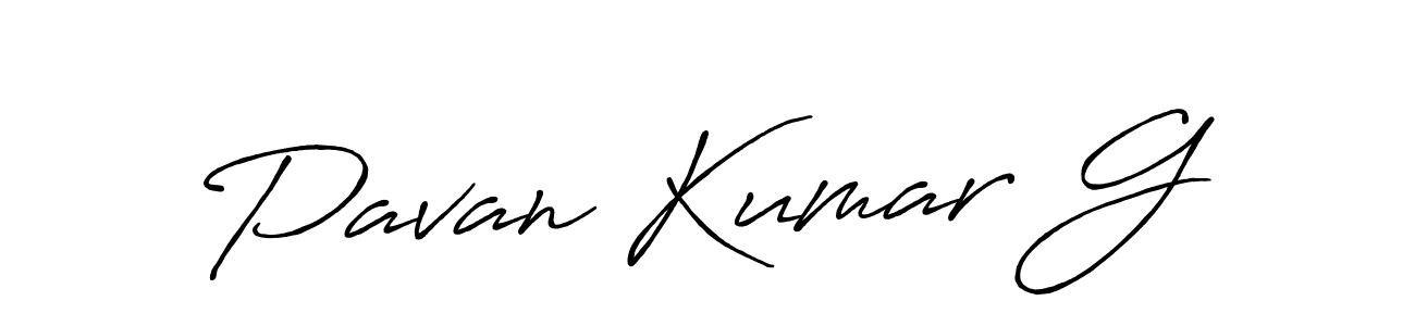 How to make Pavan Kumar G name signature. Use Antro_Vectra_Bolder style for creating short signs online. This is the latest handwritten sign. Pavan Kumar G signature style 7 images and pictures png