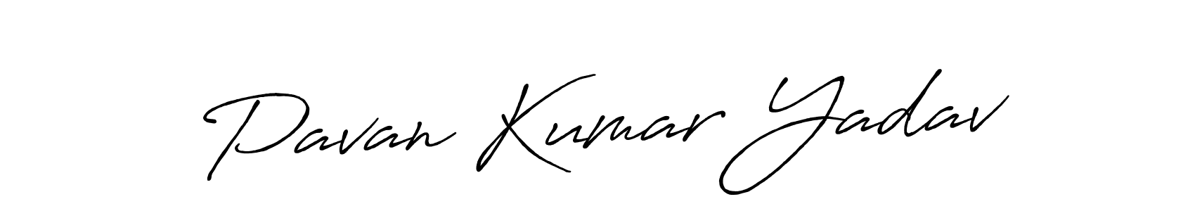 Make a beautiful signature design for name Pavan Kumar Yadav. With this signature (Antro_Vectra_Bolder) style, you can create a handwritten signature for free. Pavan Kumar Yadav signature style 7 images and pictures png