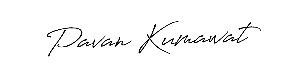 Use a signature maker to create a handwritten signature online. With this signature software, you can design (Antro_Vectra_Bolder) your own signature for name Pavan Kumawat. Pavan Kumawat signature style 7 images and pictures png