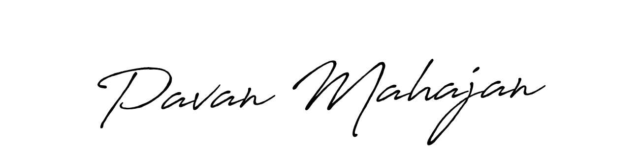 Also we have Pavan Mahajan name is the best signature style. Create professional handwritten signature collection using Antro_Vectra_Bolder autograph style. Pavan Mahajan signature style 7 images and pictures png