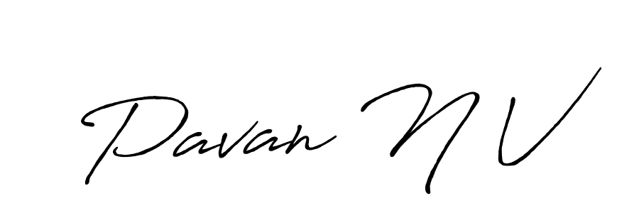 Best and Professional Signature Style for Pavan N V. Antro_Vectra_Bolder Best Signature Style Collection. Pavan N V signature style 7 images and pictures png