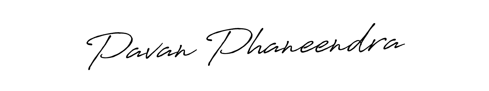 Pavan Phaneendra stylish signature style. Best Handwritten Sign (Antro_Vectra_Bolder) for my name. Handwritten Signature Collection Ideas for my name Pavan Phaneendra. Pavan Phaneendra signature style 7 images and pictures png