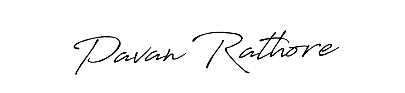 Design your own signature with our free online signature maker. With this signature software, you can create a handwritten (Antro_Vectra_Bolder) signature for name Pavan Rathore. Pavan Rathore signature style 7 images and pictures png