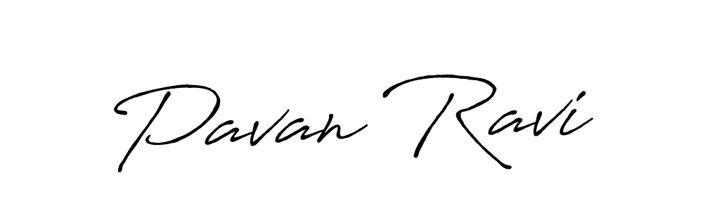 Also we have Pavan Ravi name is the best signature style. Create professional handwritten signature collection using Antro_Vectra_Bolder autograph style. Pavan Ravi signature style 7 images and pictures png