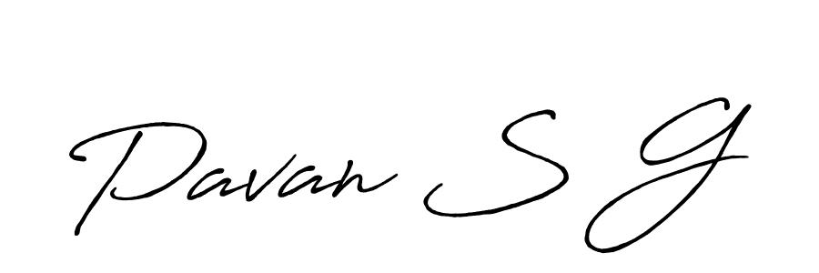 Make a beautiful signature design for name Pavan S G. Use this online signature maker to create a handwritten signature for free. Pavan S G signature style 7 images and pictures png