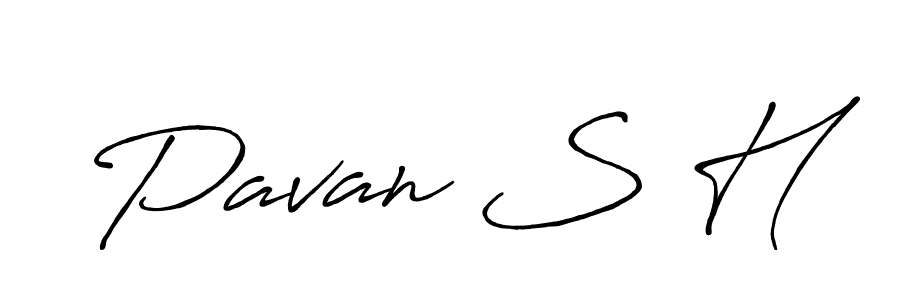 if you are searching for the best signature style for your name Pavan S H. so please give up your signature search. here we have designed multiple signature styles  using Antro_Vectra_Bolder. Pavan S H signature style 7 images and pictures png