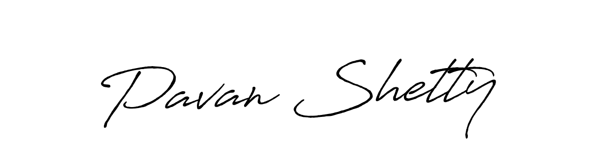 Pavan Shetty stylish signature style. Best Handwritten Sign (Antro_Vectra_Bolder) for my name. Handwritten Signature Collection Ideas for my name Pavan Shetty. Pavan Shetty signature style 7 images and pictures png