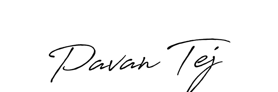 Use a signature maker to create a handwritten signature online. With this signature software, you can design (Antro_Vectra_Bolder) your own signature for name Pavan Tej. Pavan Tej signature style 7 images and pictures png