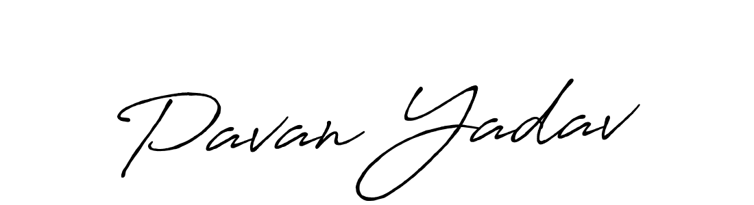 It looks lik you need a new signature style for name Pavan Yadav. Design unique handwritten (Antro_Vectra_Bolder) signature with our free signature maker in just a few clicks. Pavan Yadav signature style 7 images and pictures png